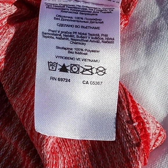 Columbia Red & White Tee Shirt XL - Picture 11 of 14